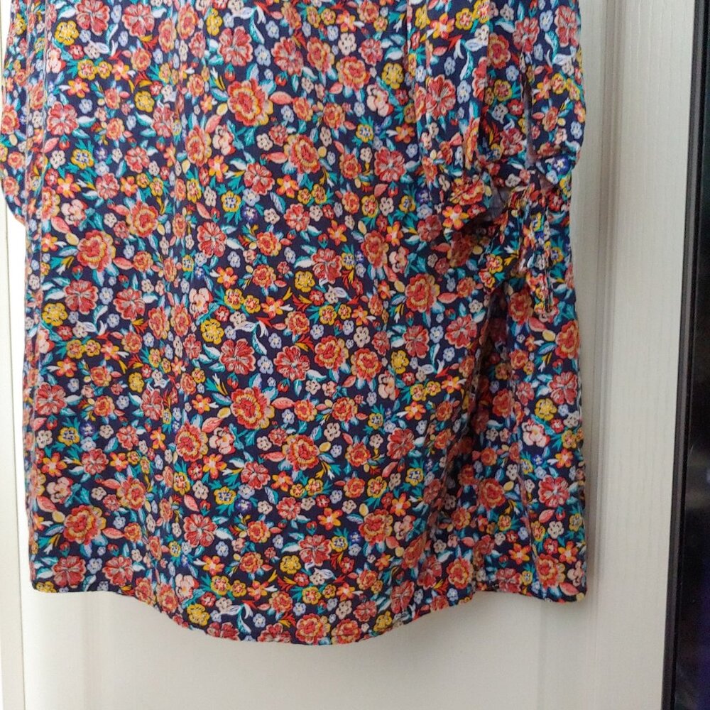 Old Navy Floral Colorful Flowy Boho Long Sleeve Modest Dress XXL - Picture 9 of 14